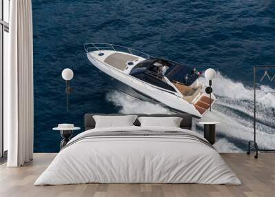 Motor yacht, rio yacht, fast yacht, italy Wall mural