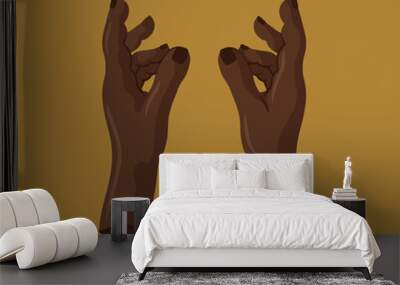 Two Vector Hands for us for different purposes. Icons, website, social media, print and other media.  Wall mural