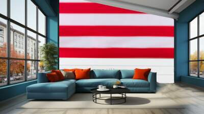 Beautiful blue red and white patriotic table setting Wall mural