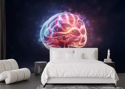 Genius, IQ, intelligence, ideas and creativity Wall mural