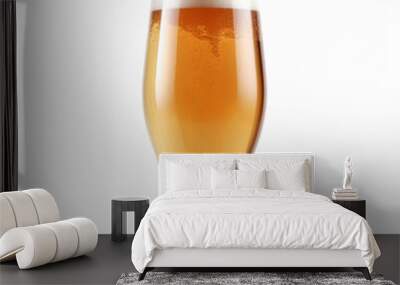 glass of beer isolated on white background Wall mural