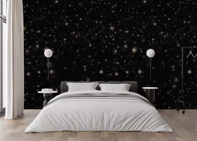 Seamless starfield pattern, stars, night sky endless pattern Wall mural