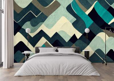  Digital art, geometric colorful pattern, digital textures Wall mural