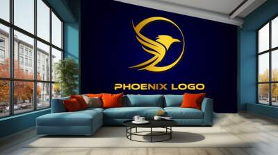 bird logo template Wall mural