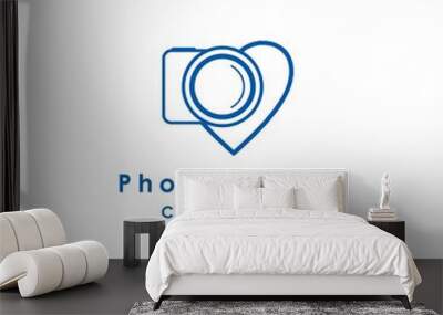 camera logo template Wall mural