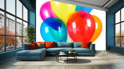 balloons on a white background Wall mural