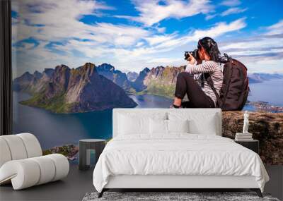 nature photographer norway lofoten archipelago. Wall mural