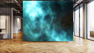 bright nebula, nebula in space, majestic red-purple nebula, beautiful space background 3D render Wall mural