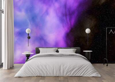 Deep space nebula 3d illustration Wall mural