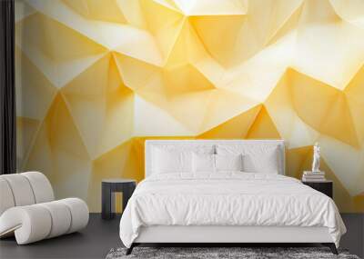 Elegant pastel yellow color geometric abstract pattern
 Wall mural