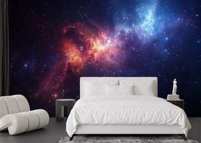 nebula gas cloud in deep outer space Wall mural