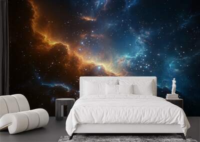 nebula gas cloud in deep outer space Wall mural