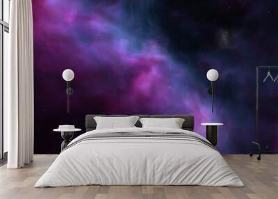 nebula gas cloud in deep outer space
 Wall mural