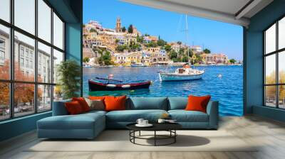 Symi Island view. Greece Wall mural