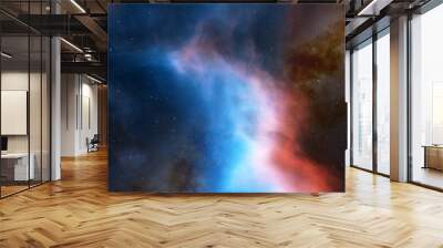 Space of night sky with cloud and stars Wall mural