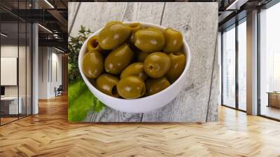 Big green olives Wall mural