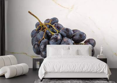 Blue juicy sweet ripe Grape bunch Wall mural