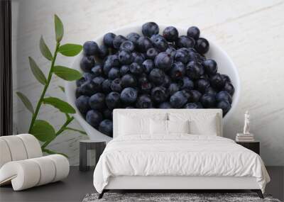 Blueberry heap Wall mural