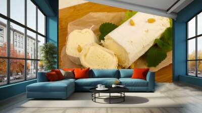 Brie cheese roll Wall mural