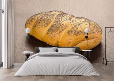 Crust tasty loaf over board Wall mural