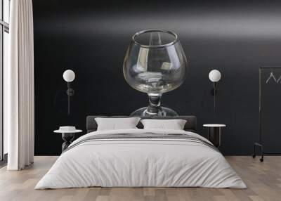 Empty glass for vine or water Wall mural