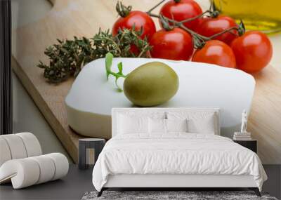 Feta cheese Wall mural