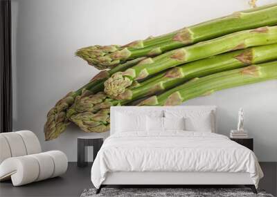 Fresh green asparagus - vegan cuisine Wall mural