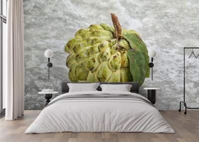 Fresh ripe sweet and juicy Custard Apple Wall mural