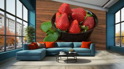 Fresh strawberry Wall mural