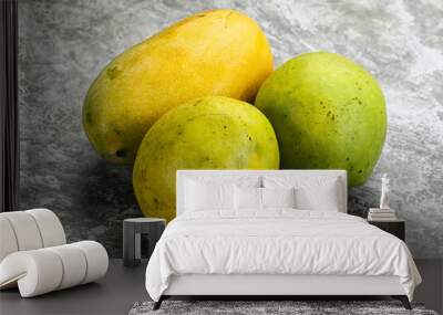 Fresh sweet and juicy mango heap Wall mural