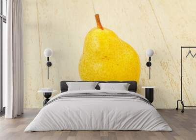 Fresh sweet pear over background Wall mural