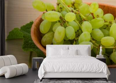 Green grapes Wall mural