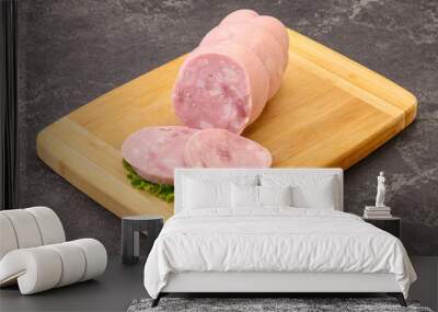 Natural ham with two slices Wall mural