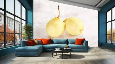 Natural organic Chinese yellow pears Wall mural