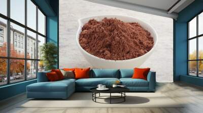 Natural organic cocoa powder for culinary Wall mural