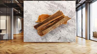 Natural wild organic cinnamon aroma Wall mural