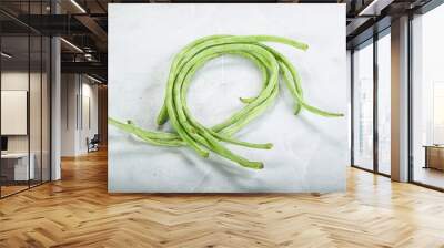 Raw asparagus green bean for cooking Wall mural