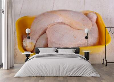 Raw chicken legs Wall mural