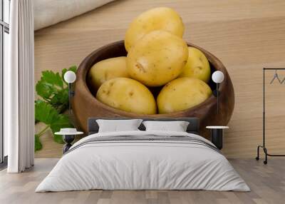 Raw potatoes Wall mural