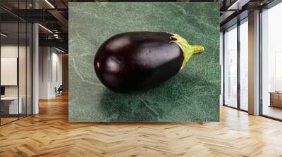 Raw ripe organic eggplant vegetable Wall mural