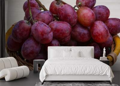 Red grape Wall mural