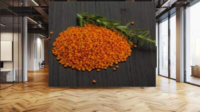 red raw lentils Wall mural