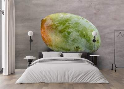 Ripe sweet green tropic mango Wall mural