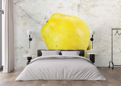 Ripe sweet organic quince fruit Wall mural