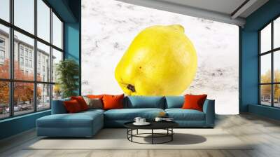 Ripe sweet organic quince fruit Wall mural