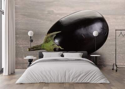 Ripe tasty natural organic eggplant Wall mural