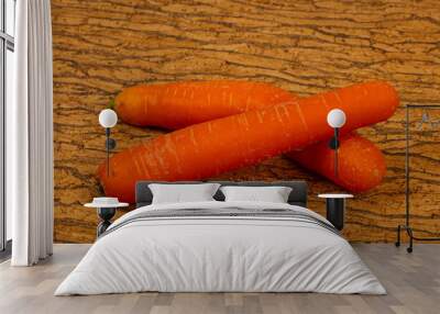 Ripe two carrots Wall mural