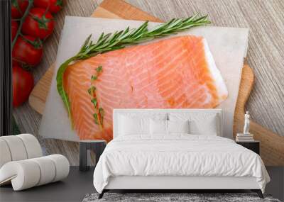 Salted salmon Wall mural