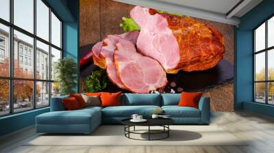 Smoked pork meat Wall mural