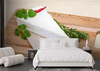 Soft brie cheese Wall mural